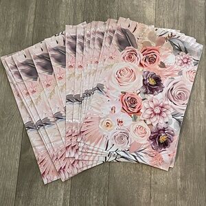 (80) 10x13 Floral Pink and Purple Poly Mailers